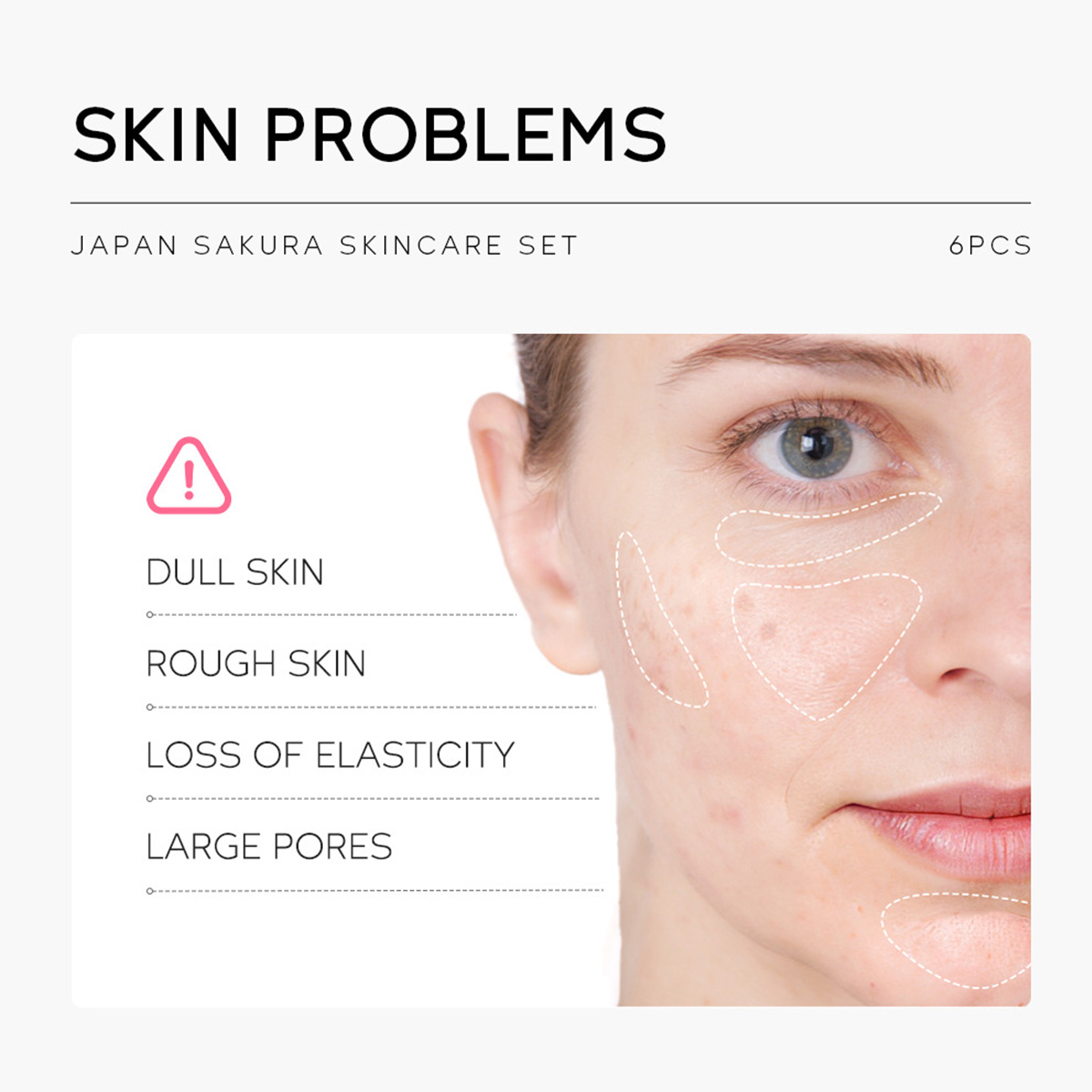 Cherry Blossom Skincare Gift Set | 6-Piece Travel Kit