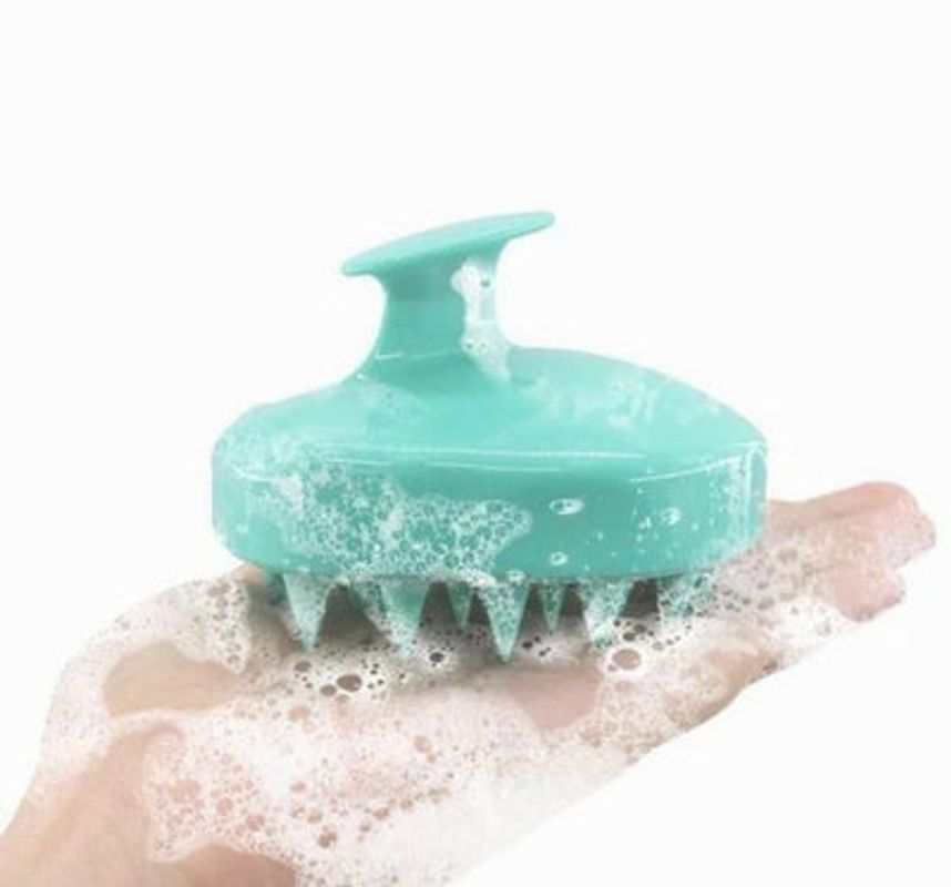 ComfortGrip Hair Massager soft silicone bristle scalp brush with ergonomic handle for deep clean and hair growth stimulation
