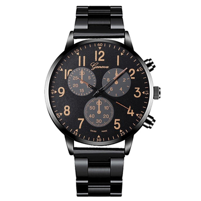 3-Piece Men's Watch -Elegant Men's Watch & Jewelry Set for Stylish Men
