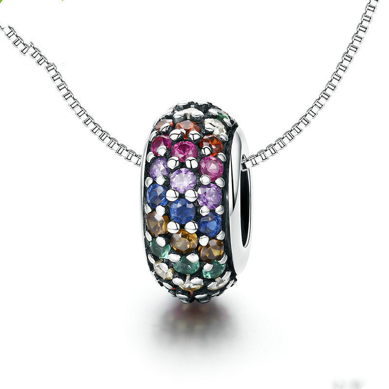 Rainbow Silver Beads | 925 Sterling DIY Jewelry