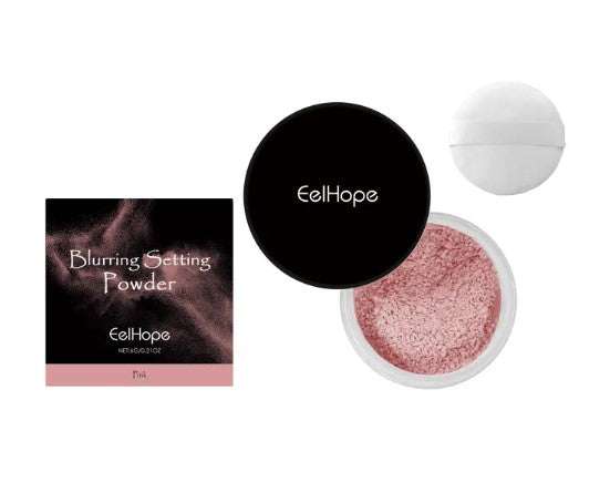Compact Flawless Finish Makeup Powder with built-in mirror and puff applicator