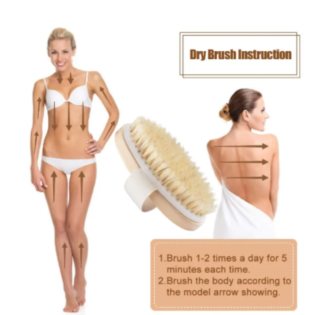 Body Exfoliating Brush for Cleansing and Smoother Skin