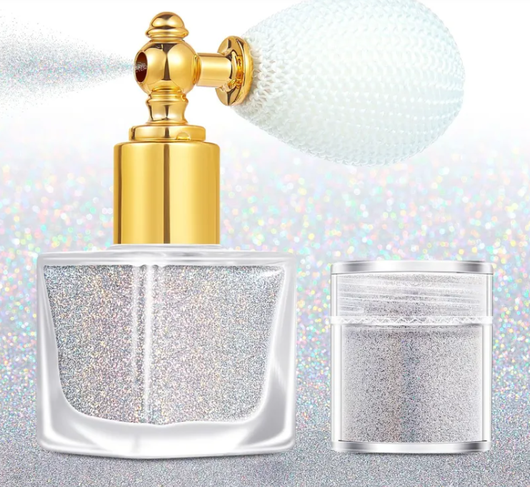 Makeup Glitter Spray for Face, Body, and Hair