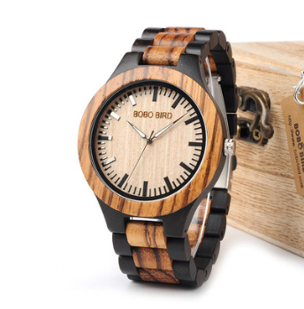 Wooden couple watches set with resin straps and matching design