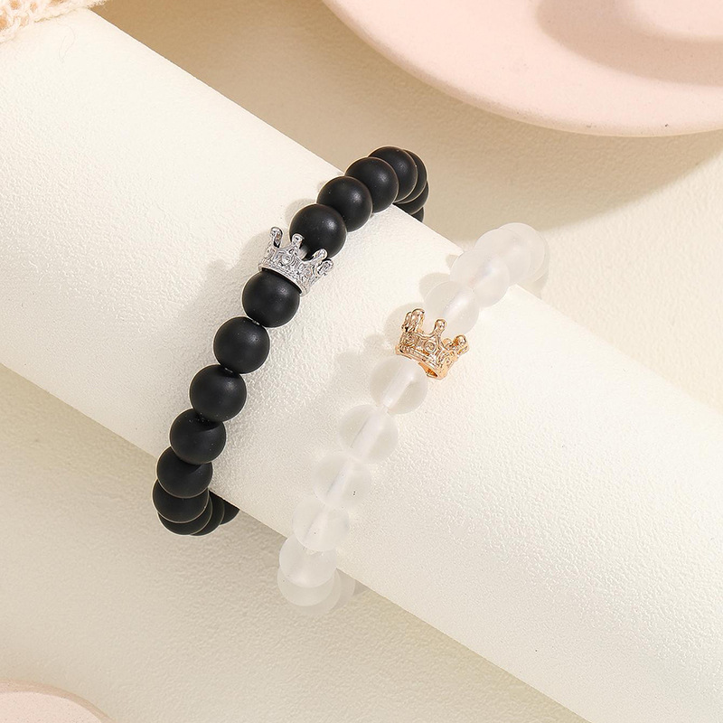 Glow-in-the-Dark Heart Bracelet Set | Crown Beads