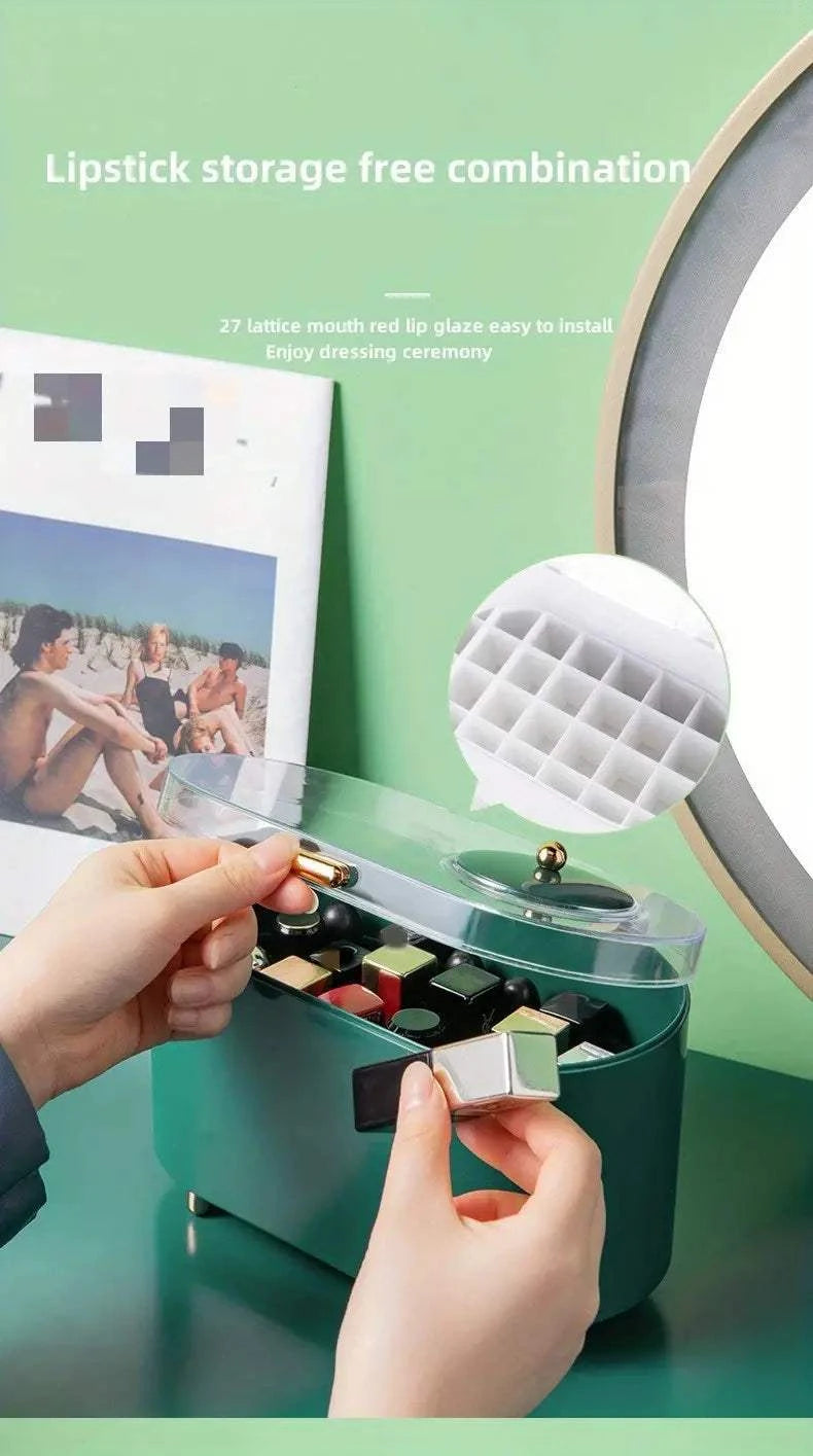Lipstick Organizer Box | Multi-Grid Makeup Storage