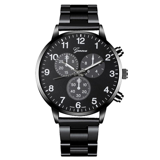 3-Piece Men's Watch -Elegant Men's Watch & Jewelry Set for Stylish Men