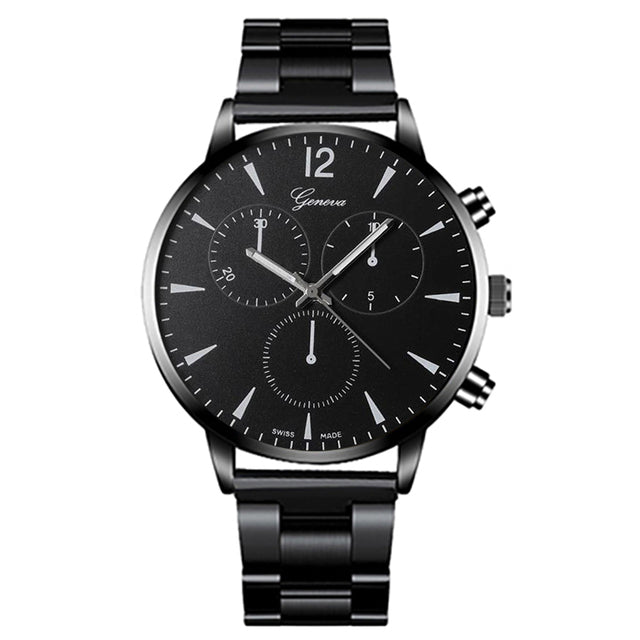 3-Piece Men's Watch -Elegant Men's Watch & Jewelry Set for Stylish Men