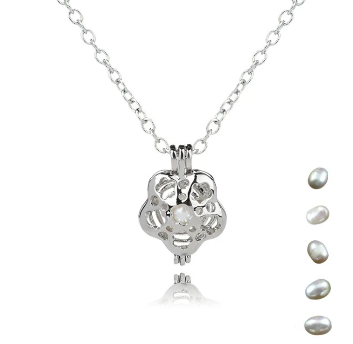 Natural Pearl Oyster Pendant Necklace | Coastal Charm