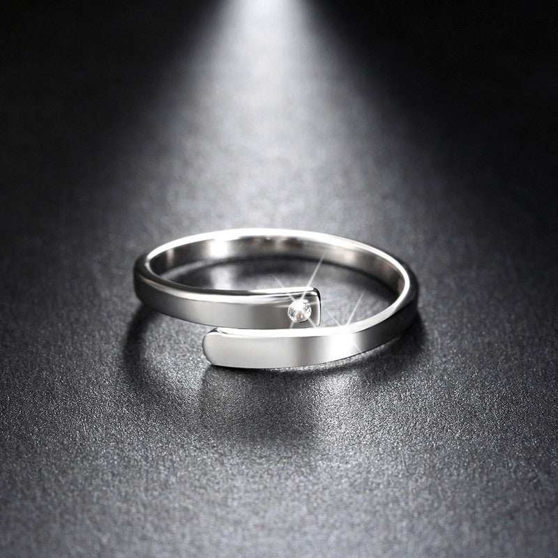 Sterling Silver Couple Rings | Adjustable Love Bands
