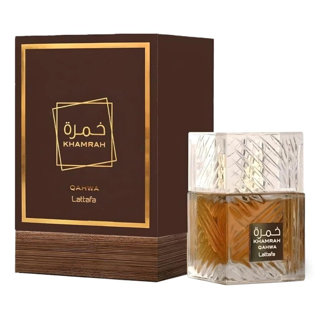 classic arab fragrance bottle with black and brown colors