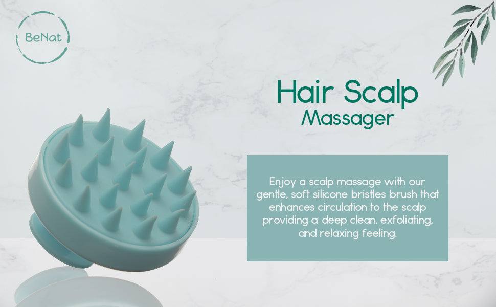 Silicone Scalp Massager Brush for Hair Care