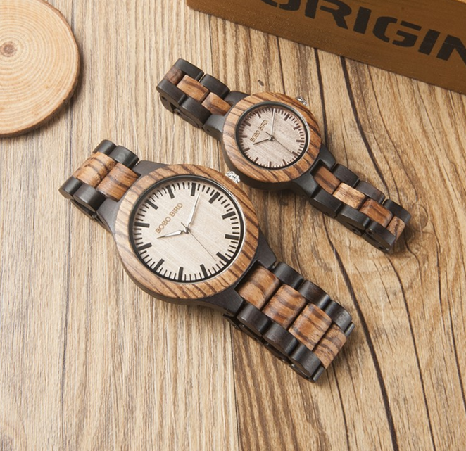 wooden couple watches elegant match duo set with resin straps